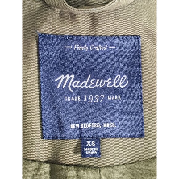 Madewell Women's Olive All Weather Outbound Military Style 02843 Sz XS 1033 - Picture 10 of 16